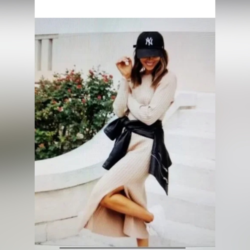 WAYF midi sweater dress